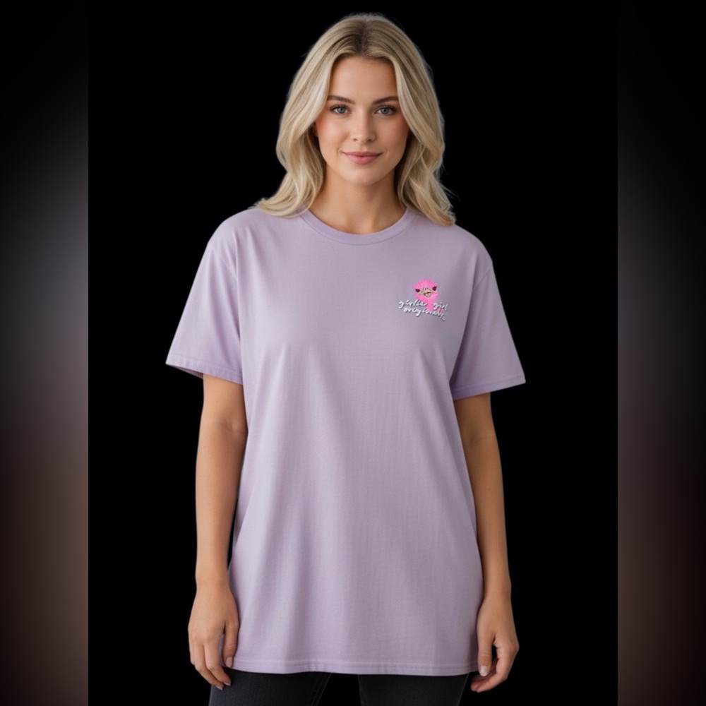 NWT...Womens Girlie Girl TShirt. Size medium